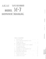 Akai M-7-Service-Manual 